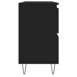 Dulap pentru baie, negru, 80x33x60 cm, lemn compozit, 6 image