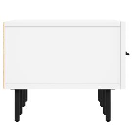 Comodă tv, alb, 150x36x30 cm, lemn prelucrat, 7 image