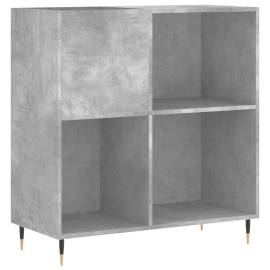 Dulap pentru discuri gri beton 84,5x38x89 cm lemn compozit, 2 image