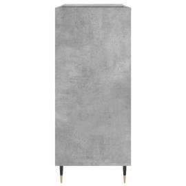 Dulap pentru discuri gri beton 84,5x38x89 cm lemn compozit, 5 image