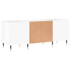 Dulapuri pentru discuri alb lucios 121x38x48 cm, lemn prelucrat, 6 image