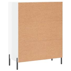 Servantă, alb extralucios, 69,5x34x90 cm, lemn compozit, 8 image
