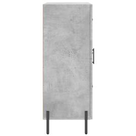 Servantă, gri beton, 69,5x34x90 cm, lemn compozit, 7 image