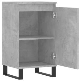 Servante, 2 buc., gri beton, 40x35x70 cm, lemn prelucrat, 7 image
