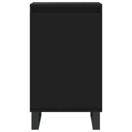 Servante, 2 buc., negru, 40x35x70 cm, lemn prelucrat, 6 image