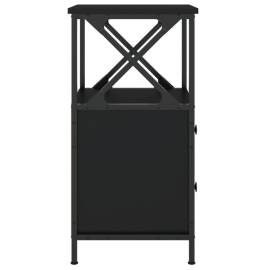 Noptiere, 2 buc., negru, 34x35,5x70 cm, lemn compozit, 8 image