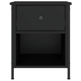 Noptiere, 2 buc., negru, 40x42x50 cm, lemn compozit, 7 image