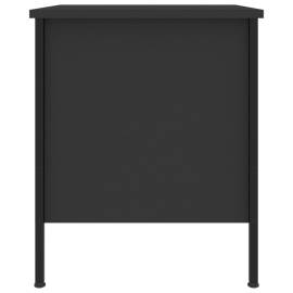 Noptiere, 2 buc., negru, 40x42x50 cm, lemn compozit, 8 image