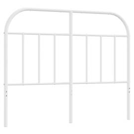 Tăblie de pat metalică, alb, 120 cm, 2 image