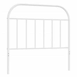 Tăblie de pat metalică, alb, 107 cm, 2 image