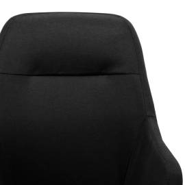 Scaun balansoar, negru, material textil, 7 image