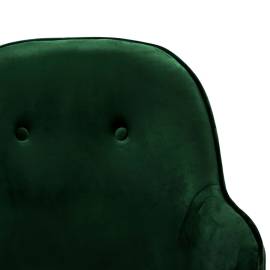 Scaun balansoar, verde închis, catifea, 7 image