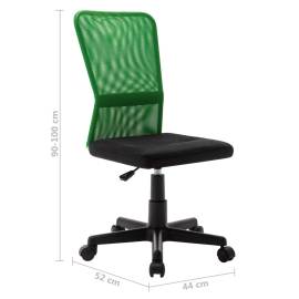 Scaun de birou, negru și verde, 44x52x100 cm, plasă textilă, 8 image