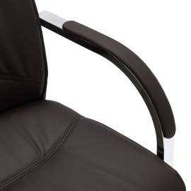 Scaun de birou consolă, negru, piele ecologică, 5 image