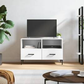 Comodă tv, alb, 80x36x50 cm, lemn prelucrat