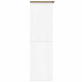 Șifonier "bodo", alb & maro, 101x52x176,5 cm, lemn masiv de pin, 5 image