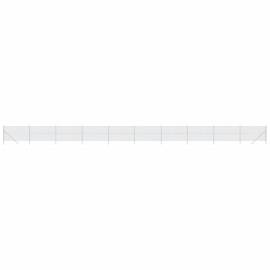 Gard de plasă de sârmă, argintiu, 1,4x25 m, 2 image