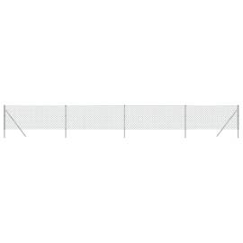 Gard de plasă de sârmă, argintiu, 1x10 m, 2 image