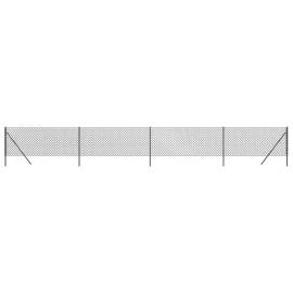 Gard plasă de sârmă, antracit, 0,8x10 m, 2 image