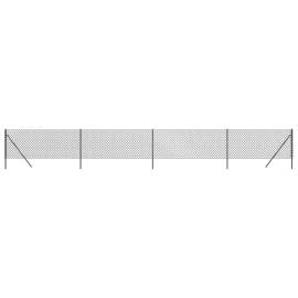 Gard plasă de sârmă, antracit, 1,1x10 m, 2 image