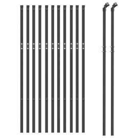 Gard plasă de sârmă, antracit, 1,1x25 m, 3 image