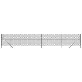 Gard plasă de sârmă, antracit, 1,6x10 m, 2 image