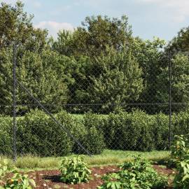 Gard plasă de sârmă cu țăruși de fixare, antracit, 2,2x10 m