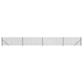 Gard plasă de sârmă cu bordură, antracit, 1,1x10 m, 2 image