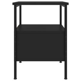 Noptiere, 2 buc., negru, 34x36x50 cm, lemn compozit, 8 image