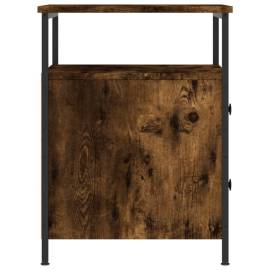 Noptiere, 2 buc., stejar fumuriu, 44x45x60 cm, lemn compozit, 8 image