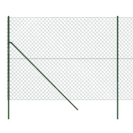 Gard de plasă de sârmă, verde, 1,4x10 m, 4 image