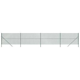 Gard de plasă de sârmă, verde, 1,4x10 m, 2 image