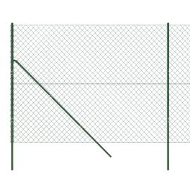 Gard de plasă de sârmă, verde, 1,4x25 m, 4 image
