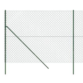 Gard de plasă de sârmă, verde, 1,6x10 m, 4 image