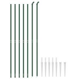 Gard plasă de sârmă cu țăruși de fixare, verde, 2,2x10 m, 3 image