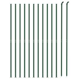 Gard plasă de sârmă cu bordură, verde, 1,4x25 m, 3 image