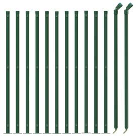 Gard plasă de sârmă cu bordură, verde, 1x25 m, 3 image