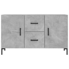 Servantă, gri beton, 100x36x60 cm, lemn compozit, 6 image