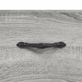 Servantă, gri sonoma, 34,5x34x90 cm, lemn compozit, 9 image