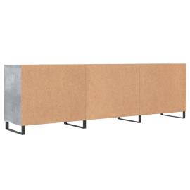 Comodă tv, gri beton, 150x30x50 cm, lemn compozit, 8 image