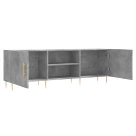 Comodă tv, gri beton, 150x30x50 cm, lemn compozit, 6 image