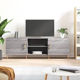 Comodă tv, gri sonoma, 150x30x50 cm, lemn compozit