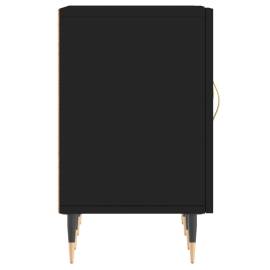 Comodă tv, negru, 150x30x50 cm, lemn compozit, 7 image