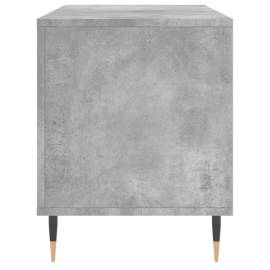 Dulap pentru discuri gri beton, 100x38x48 cm, lemn prelucrat, 5 image