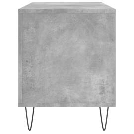 Dulap pentru discuri gri beton, 100x38x48 cm, lemn prelucrat, 5 image