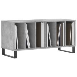 Dulap pentru discuri gri beton, 100x38x48 cm, lemn prelucrat, 3 image