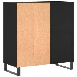 Dulap pentru discuri negru 84,5x38x89 cm lemn compozit, 6 image