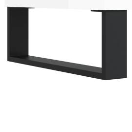 Dulapuri pentru discuri alb lucios 100x38x48 cm, lemn prelucrat, 7 image