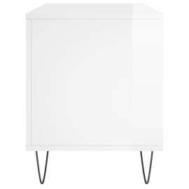 Dulapuri pentru discuri alb lucios 100x38x48 cm, lemn prelucrat, 5 image