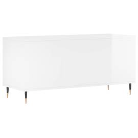 Dulapuri pentru discuri alb lucios 100x38x48 cm, lemn prelucrat, 6 image